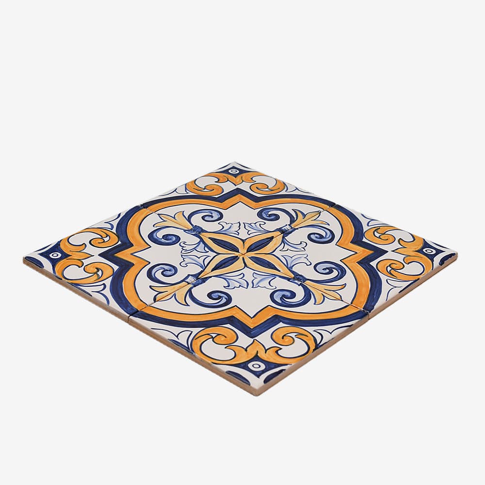 Decorative Panel of 4 azulejos 12X12'' - Pattern 2 of 30 – Luisa