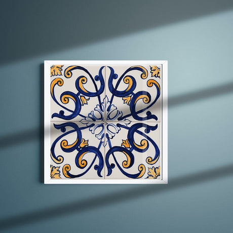 Joined Tile Panel of 4 azulejos 12X12''