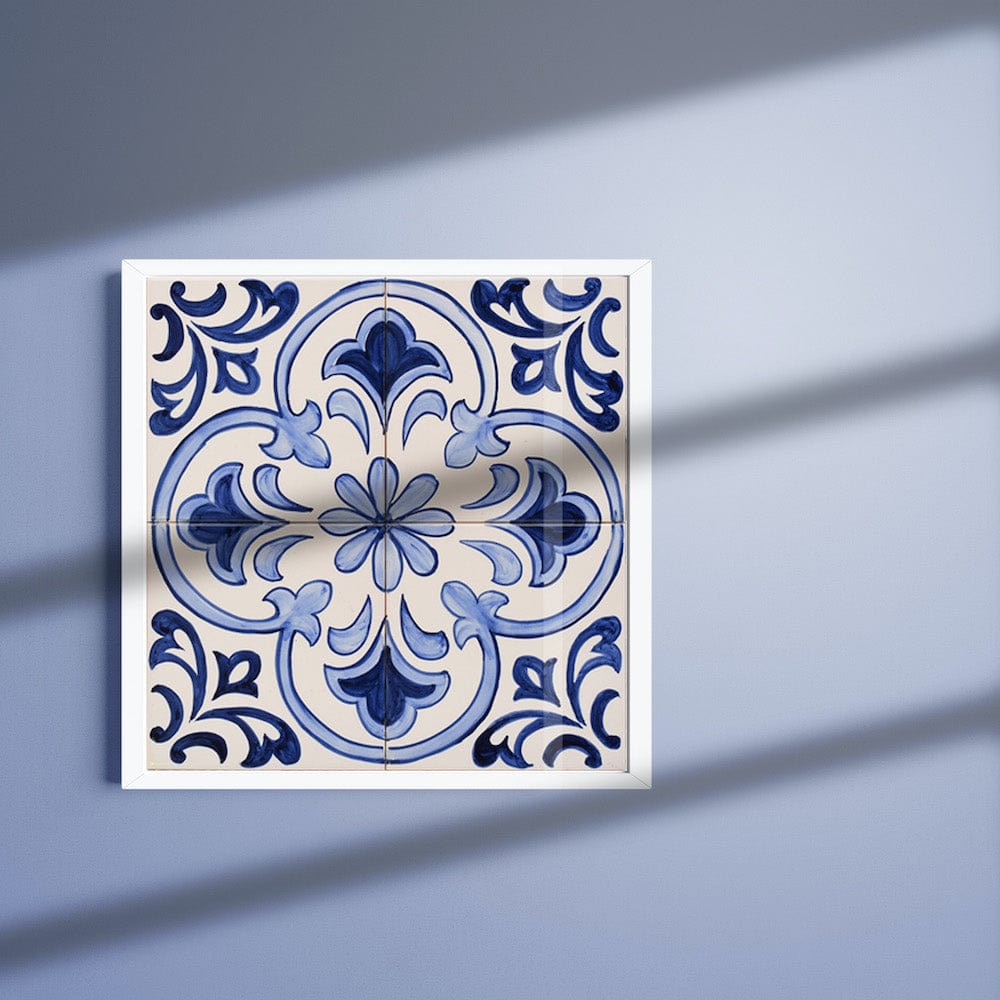 Decorative Panel of 4 azulejos 12X12'' - Pattern 7 of 30 – Luisa