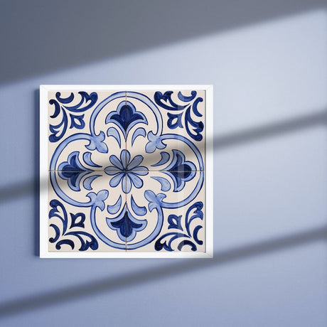Joined Tile Panel of 4 azulejos 12X12''
