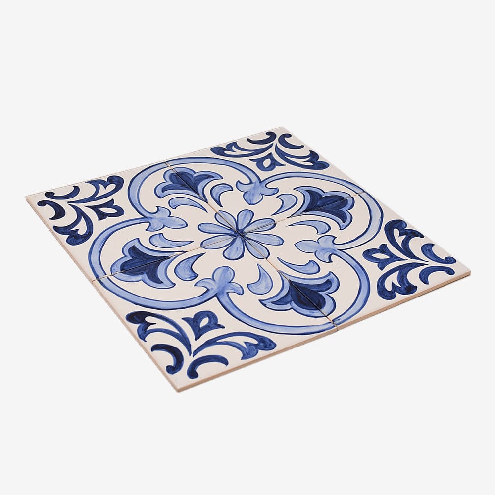 Decorative Panel of 4 azulejos 12X12'' - Pattern 7 of 30 – Luisa