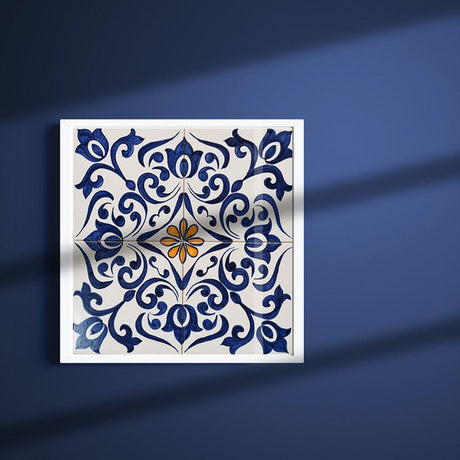 Joined Tile Panel of 4 azulejos 12X12''