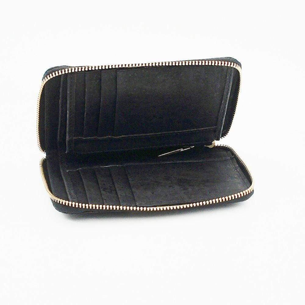 Large Cork Wallet - Black