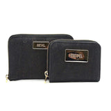 Large Cork Wallet - Black