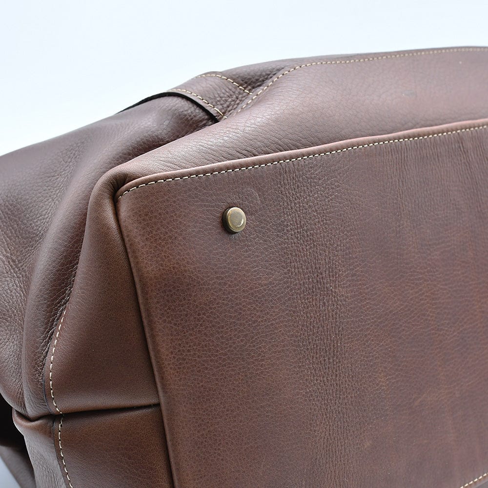 Leather Travel Bag - Brown