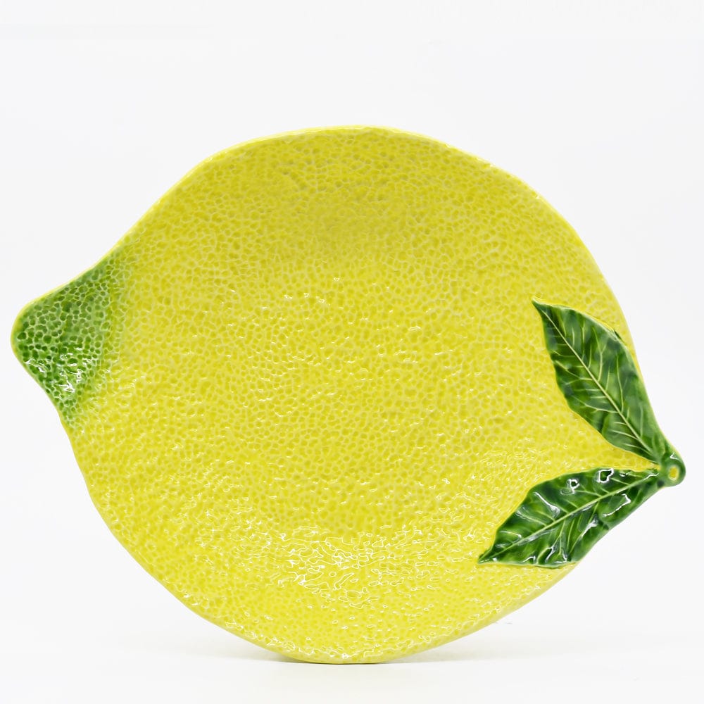 Lemon-shaped Ceramic Serving Dish