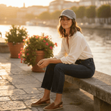 Linen Cap - Light Grey