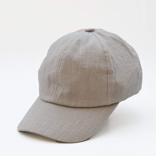 Linen Cap - Light Grey