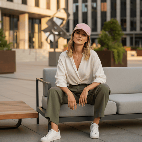Linen Cap - Pink