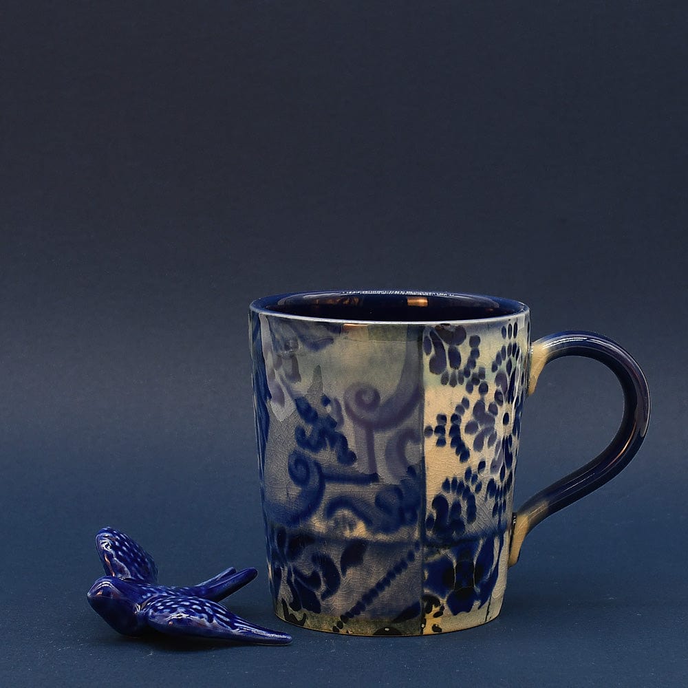 美品『ラブレス」ピーコート メルトン スカル刺繍ロゴ イタリア生地 ネイビー Set of 2 Stoneware Mug with Azulejos pattern – Luisa Paixao Portugal