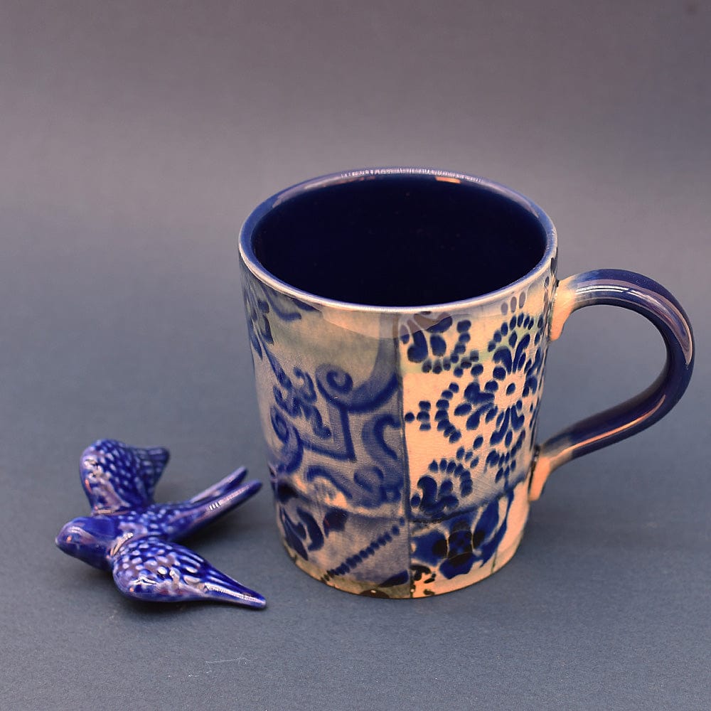 美品『ラブレス」ピーコート メルトン スカル刺繍ロゴ イタリア生地 ネイビー Set of 2 Stoneware Mug with Azulejos pattern – Luisa Paixao Portugal