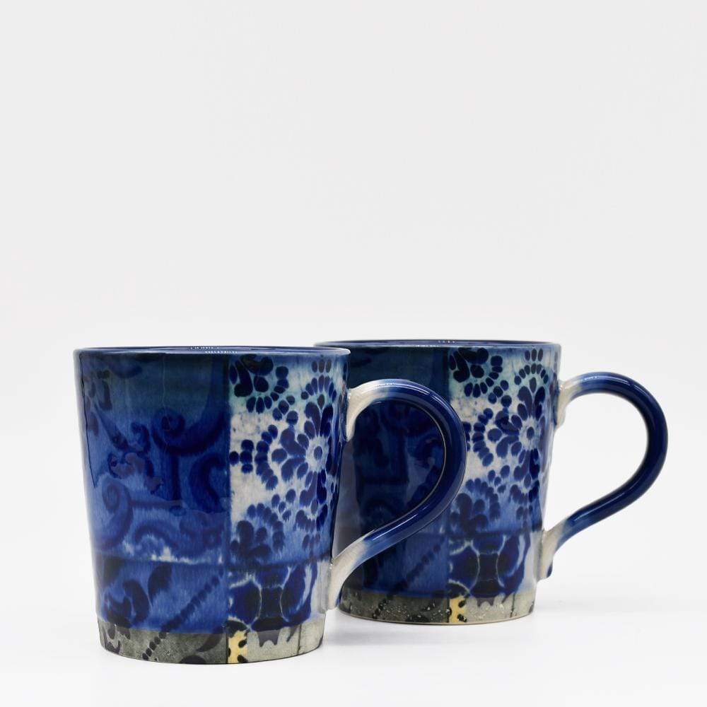 Set of 2 Stoneware Mug with Azulejos pattern – Luisa Paixao Portugal
