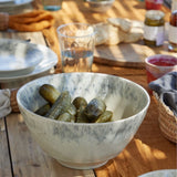 Madeira I Stoneware Salad Bowl - Beige