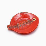 Marinha Grande | Glass Plate - 7.5" - Red