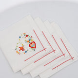 Namorados I Linen Table Napkins - Set of 2