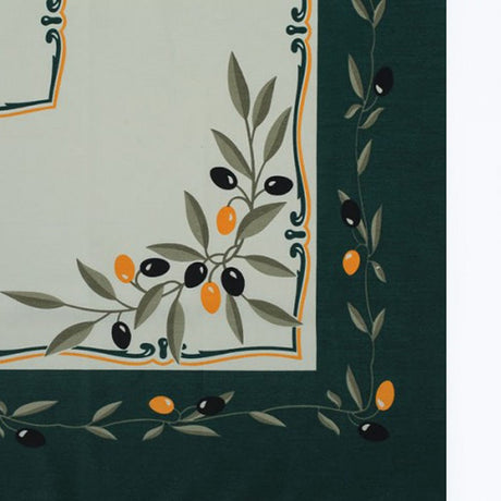 Nappe en coton "Azeitona" - Verte
