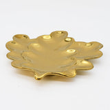 Oak Leaf I Golden Stoneware Plate