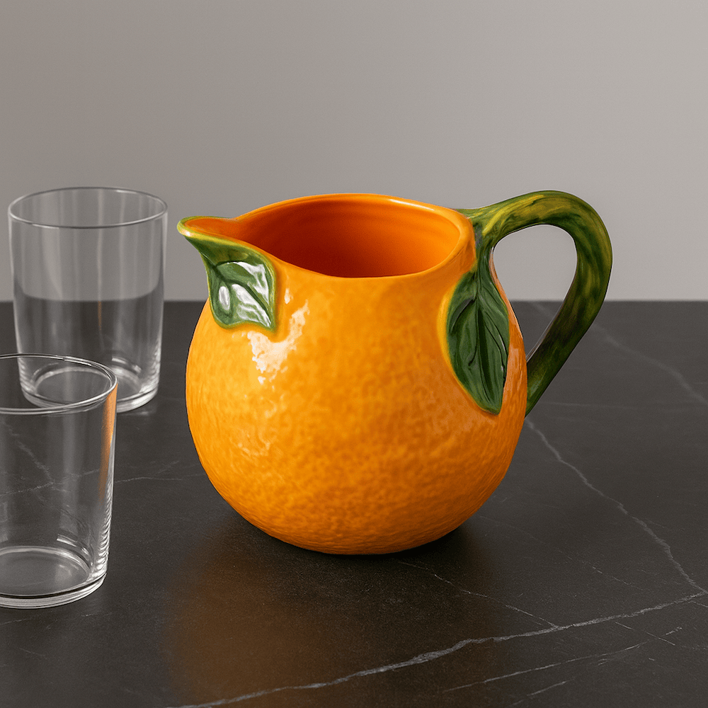 ceramic carafe in the shape of an orange – Luisa Paixao Portugal