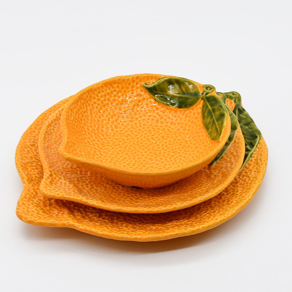 Orange-shaped Ceramic Soup Plate – Luisa Paixao Portugal
