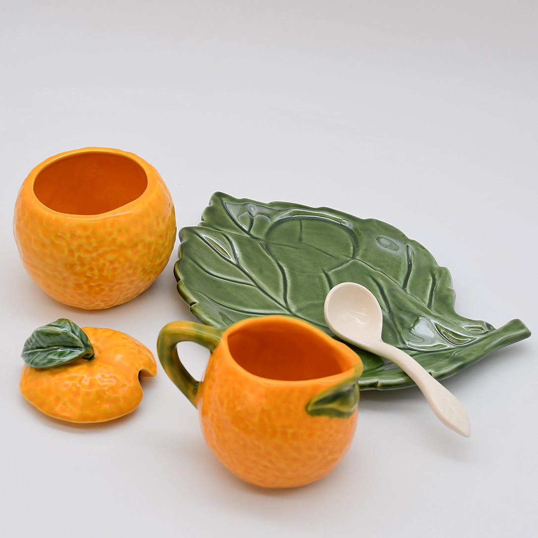 Orange-Shaped Teas Set