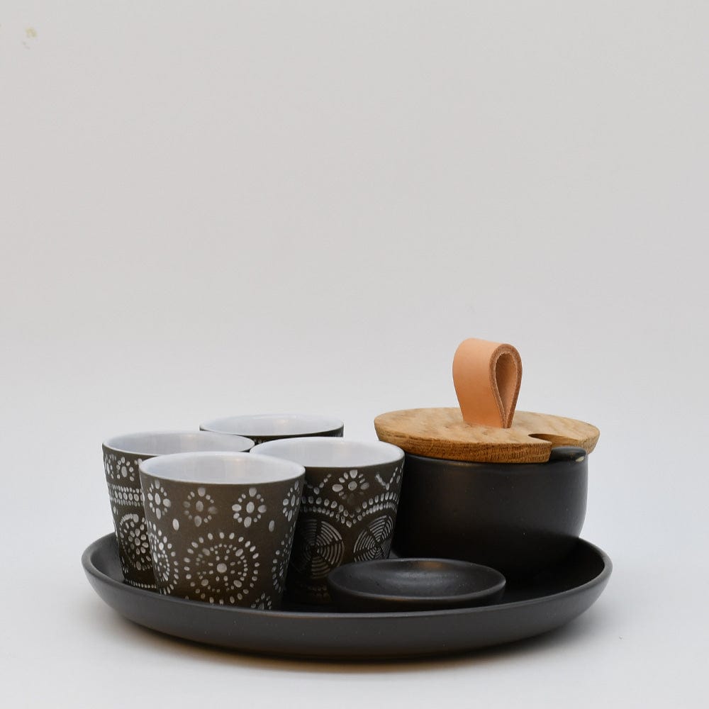 Pacifica I Stoneware Espresso Set