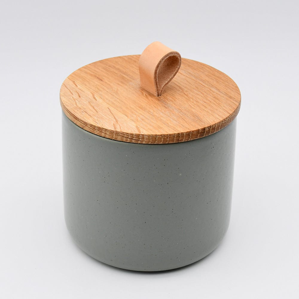 Pacifica I Stoneware Kitchen Box - Green - Luisa Paixao | USA