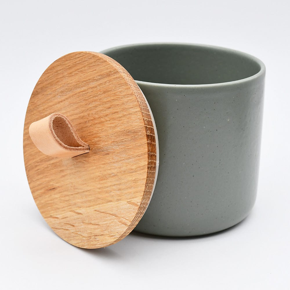 Pacifica I Stoneware Kitchen Box - Green - Luisa Paixao | USA