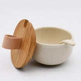Pacifica I Stoneware Salt Pot - Beige