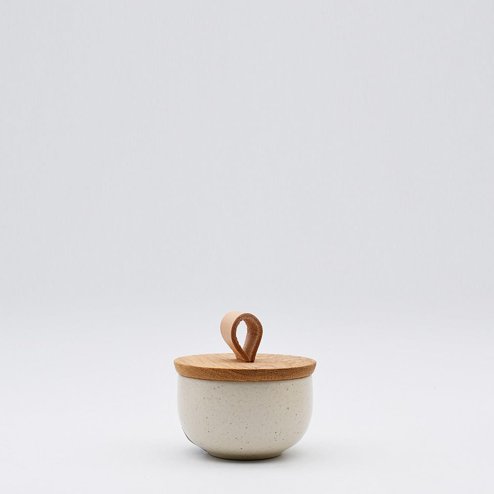 Pacifica | Stoneware Salt Pot - Beige