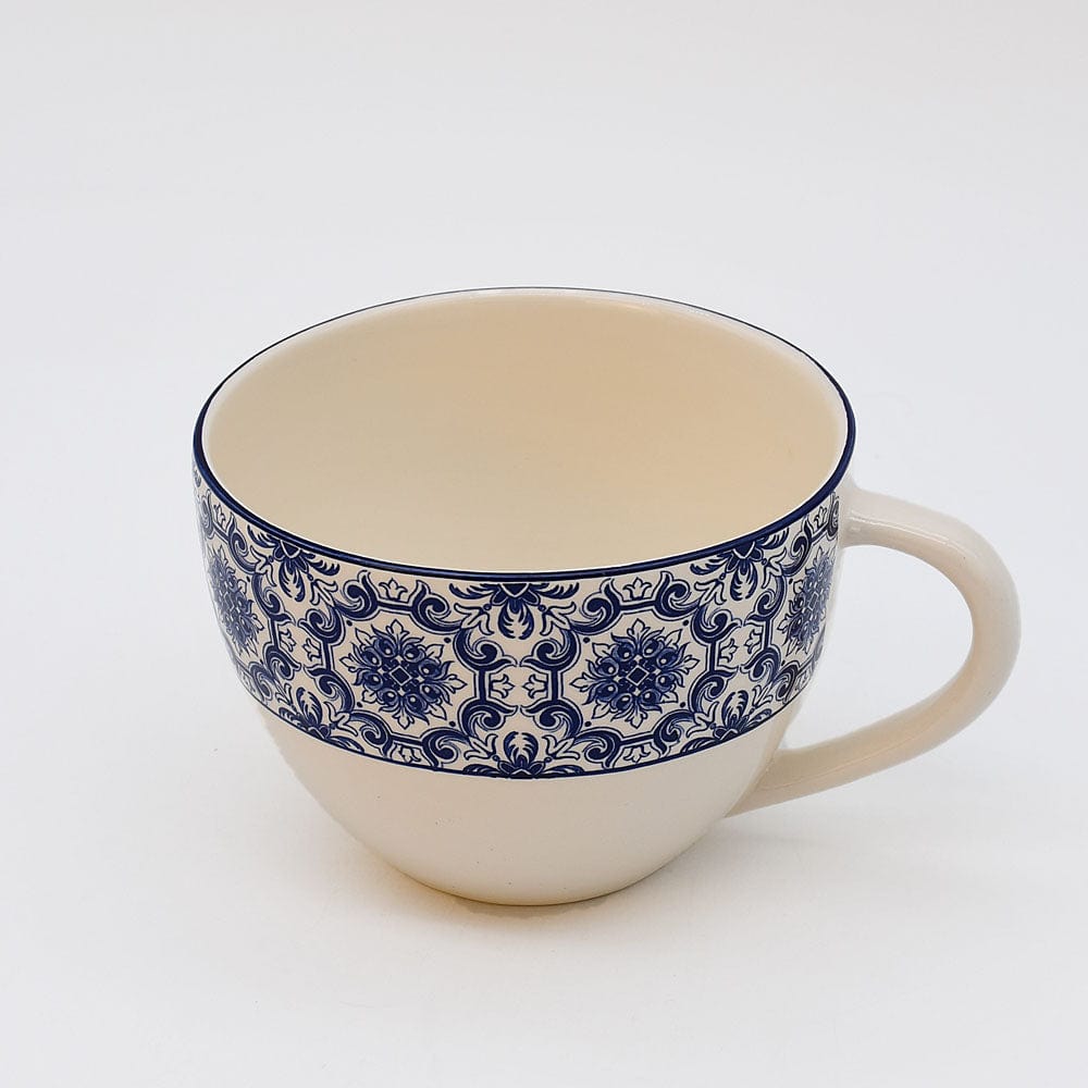 Padrão I Ceramic Large Mug - Blue
