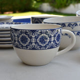 Padrão I Ceramic Large Mug - Blue