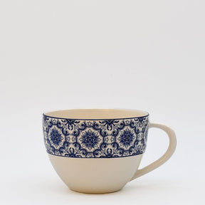 Padrão I Ceramic Large Mug - Blue