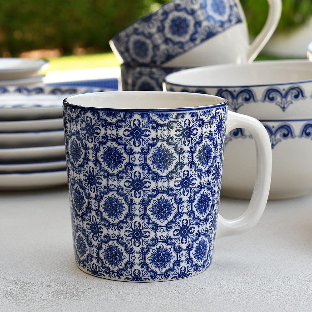 Padrão I Ceramic Mug - Blue