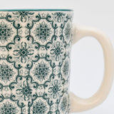 Padrão I Ceramic Mug - Green