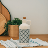Padrão I Ceramic Oil Carafe - Green