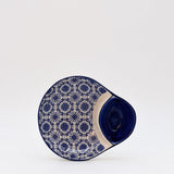 Padrão I Ceramic Olive Dish - Blue
