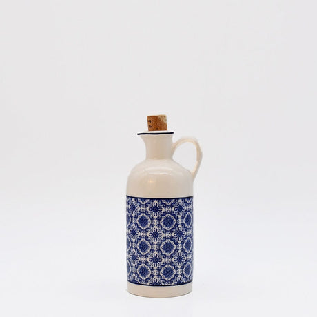Padrão I Ceramic Olive Oil Carafe - Blue