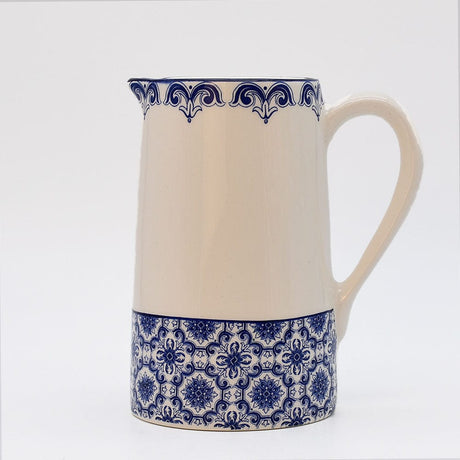 Padrão I Ceramic Pitcher - Blue