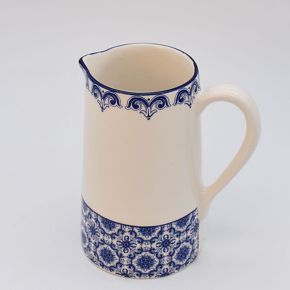 Padrão I Ceramic Pitcher - Blue