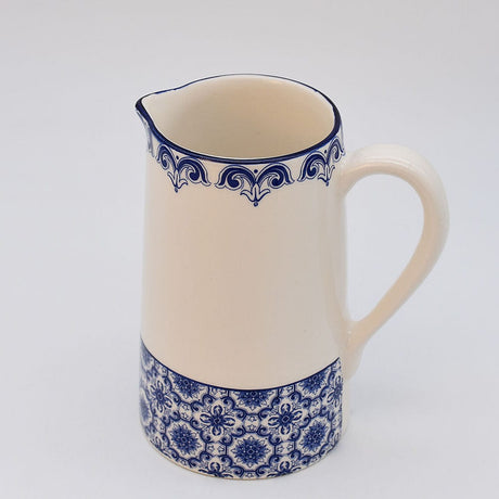 Padrão I Ceramic Pitcher - Blue