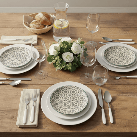 Padrão I Ceramic Plate 7.9'' - Green
