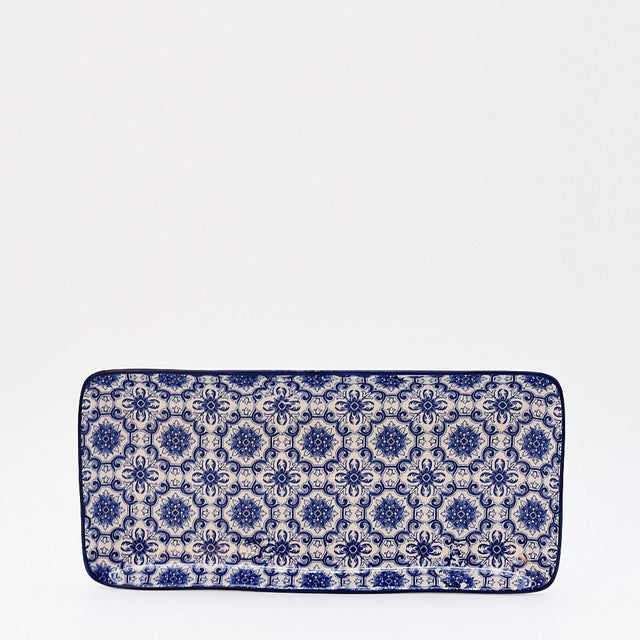 Padrão I Ceramic Serving Dish 11.2'' - Blue