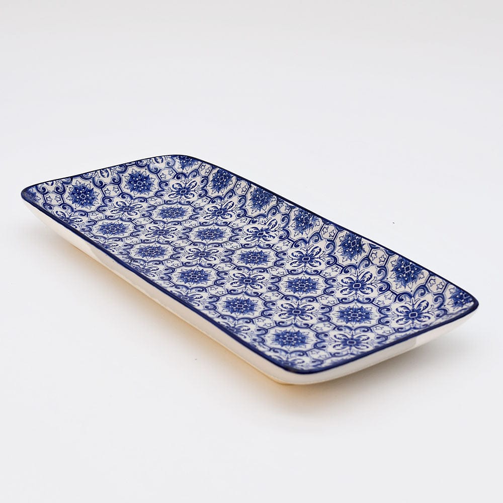 Padrão I Ceramic Serving Dish 11.2'' - Blue