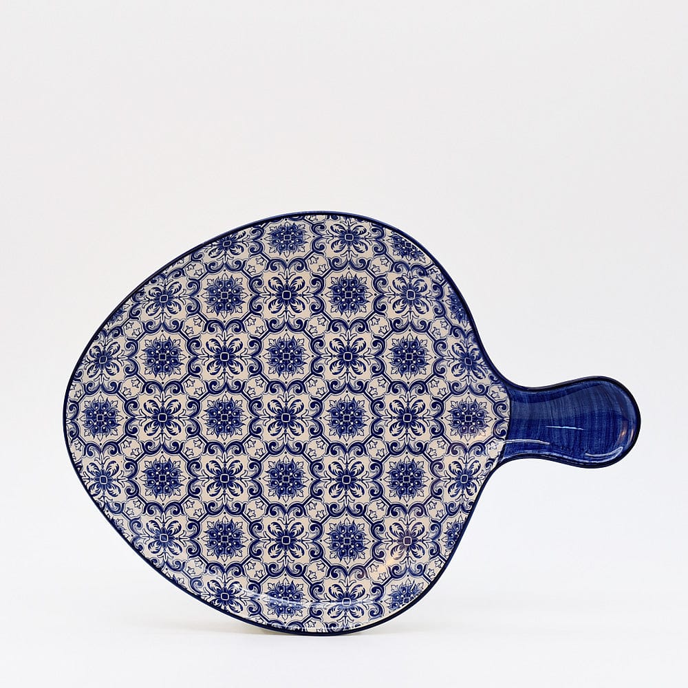 Padrão I Ceramic Serving Dish - Blue