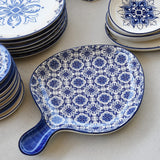 Padrão I Ceramic Serving Dish - Blue