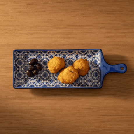 Padrão I Ceramic Serving Dish - Blue