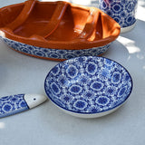 Padrão I Ceramic Snack Bowl 5.1'' - Blue