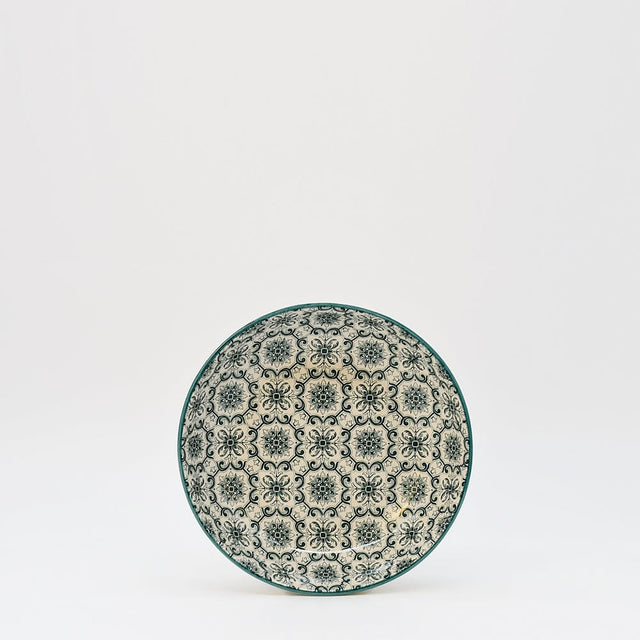 Padrão I Ceramic Soup Plate 7.5'' - Green