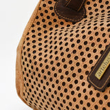 Perforated Cork Handbag - Natural