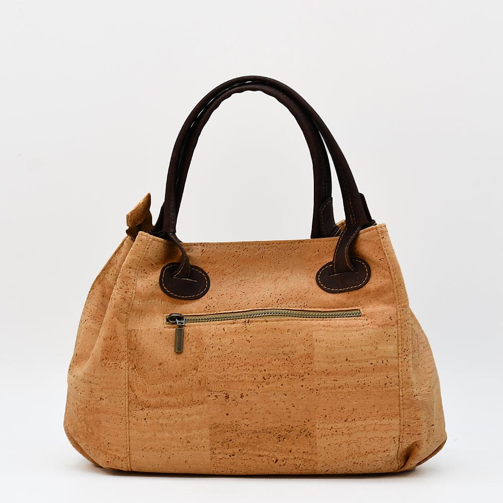 Perforated Cork Handbag - Natural